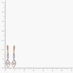 золотые серьги с драгоценными камнями 17097499